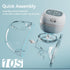 KISSBOBO MOM (ABP-1306),3 9 21MM Wearable Breast Pump Modes Levels with LED Dispaly, Low Noise Painless Rechargeable