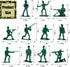 100 Pcs Army Men Action Figures, Plastic Classic Green Army Men Toys for Boys, Multiple Poses Soldier Action Figures