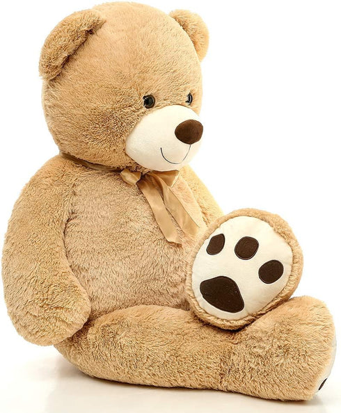MaoGoLan Large Tan Teddy Bear, 39 Inch Life Size Jumbo Stuffed Animal for Kids and Girlfriend