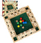 Shut The Box Dice Game - 12 inch Traditional Wooden Math Board Game with 8 Dice, 10 Numbers for 1-4 Players, Kids &