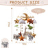 Wonderoo by Wowo Baby Mobile for Crib Handmade Hanging Felt Nursery Mobile Fits Most Crib Arms Gender-Neutral Safari