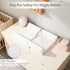 32x16 Inch Waterproof Baby Changing Pad, Non-Slip Wipeable Diaper Changing Mat with Safety Strap Infant Diaper Change