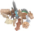 Dioche 17PCS Miniature Ancient Buildings Toys, City Miniatures Buildings Egyptian Pyramid Model Kit for Ancient Egypt