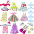 10-Sets Doll Clothes for American 14-inch Dolls, Handmade Outfits and Accessories, Christmas Gift