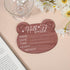 SAVITA 5.9 Inch Wooden Baby Announcement Plaque, Bear Shape New Baby Welcome Sign Hello World Newborn Sign for Hospital