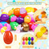 UUSYCUN 30PCS Prefilled Easter Eggs with Mochi Squishy Toys, Easter Squishies Stuffed Plastic Eggs for Easter Basket