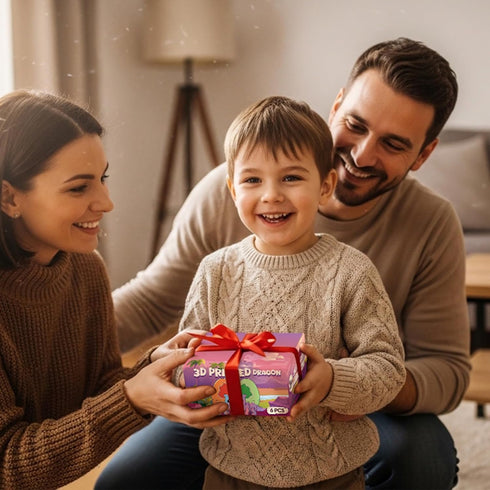 Kohimit 6 Pack 3D Set, Printed Poseable Dragon Figures with Matching Eggs, Articulated Fidget Dragon Toy Easter Basket