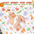 1 Pack Cloele Animal Fitted Crib Sheet for Girls Jungle Baby Nursery Bed Sheet for Standard Crib and Toddler Mattresses