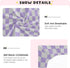 Pigsaly 27x39 Inch Crib Sheets Purple Gray Checkered Baby Sheet for Standard Crib Mattress Boys Girls Toddler Bed