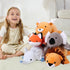 24" 4.2 Lb WeBingo Weighted Stuffed Animals, Weighted Fox Plush Toy Soft Pillow Cute Giant Plushie Gifts for Kids