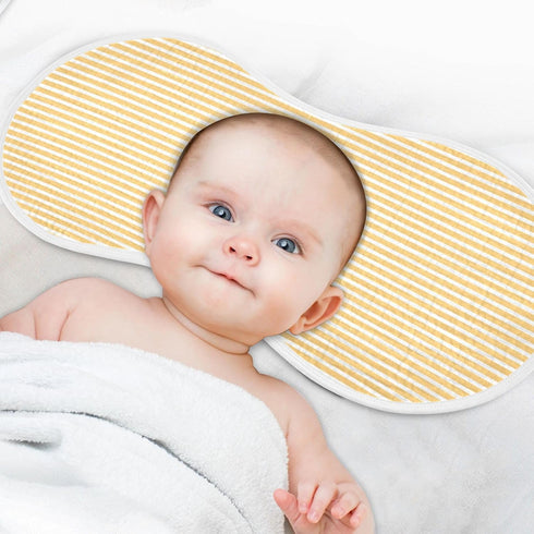 decor gift 4 Pack 22x11in Cotton Burp Cloths Large Good Absorbent? Orange and White Stripes Feeding Cloth for Gender