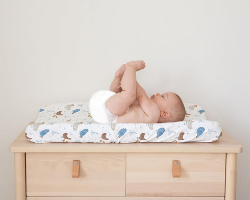 2-Pack Baby Changing Pad Cover for Boys, Girls (Farm Animals) - Premium Fitted Sheets Baby Diaper Changing Table Cover