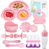 Silicone Baby Feeding Set,Miicasa Baby Led Weaning Supplies Kit With Suction Bowl