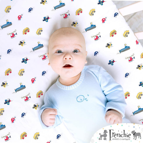 Frenchie Mini Couture Pack 100% 28 52 8in , Cars, Boats, Planes Single Fitted Crib Sheet Cotton, x x