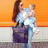 SUABO Backpack Baby Diaper Bag Purple Ink Wash Large Bag Waterproof Travel Diaper Bags for Moms and Dads