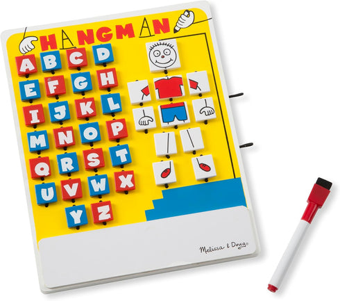 Melissa & Doug Flip to Win Travel Hangman Game: White Board with Dry-Erase Marker