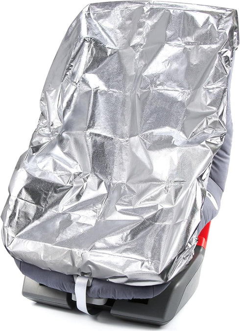 Baby Car Seat Sun Shade Cover - Toddler Car Seat Cooler with Draw String, Blocks Sunlight & UV Rays (42.5" x 29")