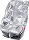 Baby Car Seat Sun Shade Cover - Toddler Car Seat Cooler with Draw String, Blocks Sunlight & UV Rays (42.5" x 29")