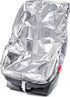 Baby Car Seat Sun Shade Cover - Toddler Car Seat Cooler with Draw String, Blocks Sunlight & UV Rays (42.5" x 29")