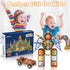 BINZKBB Magnetic Tiles 110 Pieces - 3D Lighted Magnet Building Blocks for Kids, Educational Sensory Stack Toys