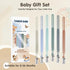 Pack 6 TenderBabe Silicone Pacifier Clip for Baby Boys and Girls, of Soft Flexible Paci Binky Clips with One-Piece