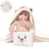 Snoodlebear Set Hands-Free Rayon Bamboo Hooded Baby Towel Extra Large for Boys and Girls Organic Rayon Bamboo Soft Baby