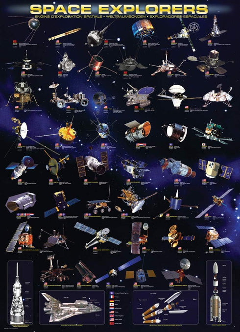 EuroGraphics 1000 Piece Puzzle - Space Explorers