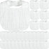 Reginary 30 Pack White Muslin Baby Bibs Bulk Adjustable 6 Layers Baby