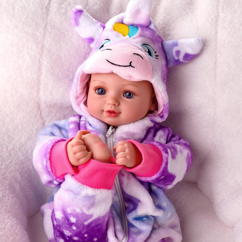 15-Inch 4 5 6 7 8 9 BABESIDE Baby Doll Girl - Realistic Baby Doll with Blue Eyes, Soft Body in Unicorn Outfit Life Like