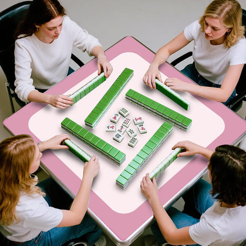 XXSTAR 32.5 Inch 3MM Mahjong Mat for Table, Non-Slip & Noise Reduction Gaming Mat with Drawstring Bag, Perfect