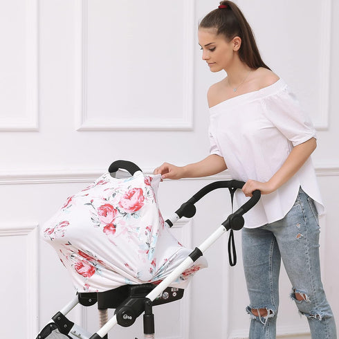 Baby Car Seat Covers - Stroller Canopy Breastfeeding Covers, Multi-use Canopy for Boys and Girls