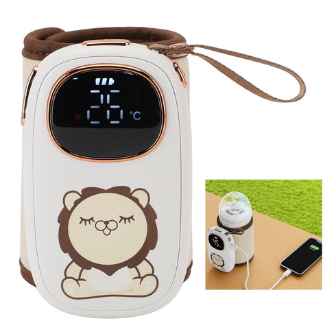 LUCKDANO Baby Bottle Warmer Portable Constant Temperature Baby Bottle Heating Sleeve | USB Charging | Travel Heater