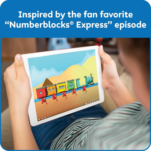 hand2mind Numberblocks Express Train MathLink Cubes Activity Set, Preschool Learning, Counting Blocks, Educational Toys