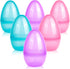 HSLCGF 6 Pack 10 Inch Translucent Fillable Easter Eggs Jumbo Easter Eggs Empty
