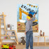 24 WERNNSAI Pin The Bucket on The Excavator Games - Construction Birthday Party Supplies Kids Pin the Truck Party Games