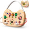 UdoUto Montessori Wooden Busy Board for Toddlers with LED Light Lights &