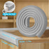 ZOMPAGO Baby Proofing Corner & Edge Protectors, Grey Foam L-Shape Self-Adhesive Bumper Strip, Baby Safety Bumpers