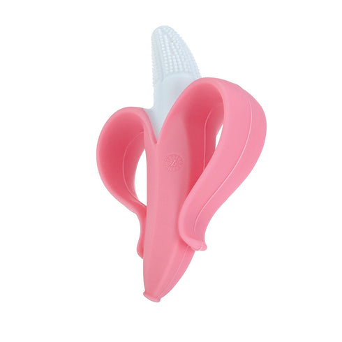 Nuby NanaNubs Banana Massaging Toothbrush - Baby Teething Toy for 3+ Months