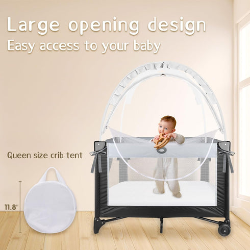 Generic Crib Tent to Keep Baby from Climbing Out - Crib Net to Keep Baby in - Mesh Crib Climbing Prevention, Pop Up