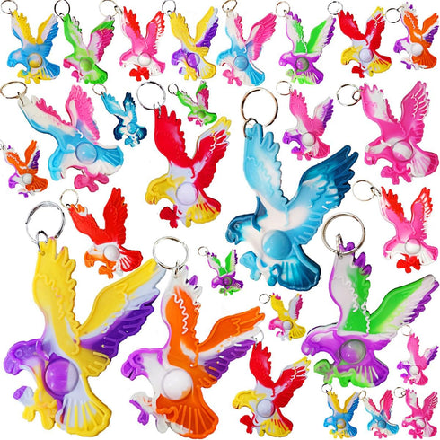 PSDFH 100 Packs Eagle Fly Assorted fidgets Toys for Kids Children Classroom Students