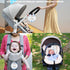 2 Pack PLIGREAT No Touching Baby Car Seat Sign, No Kissing Baby Stroller Tag with Hanging Straps and Clip, No Touch