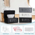 Singhoow 3 Pack Baby Wipes Dispenser Holder Wipe Container for Bathroom with Lid Toilet Tissue Paper Storage Refillable