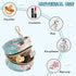 YETTASBIN Easter Bunny Portable Pacifier Holder Case with Metal Hook Buckle & Zipper for Diaper Bag and Stroller