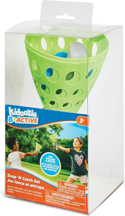 Kidoozie Snap 'N Catch Set, Launch, Catch & Develop Motor Skills, Perfect Outdoor Activity for Ages 3+