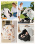 Babygreat Baby Car Seat Cover - Ultra Soft Minky Carseat Covers Baby with Snap Peekaboo Opening, Multi-Use Stroller