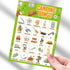 Camping Bingo Game for Kids, 24 Players Outdoor Party Camp Adventure Activities Supply