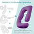 Sasttie Pregnancy Pillows for Sleeping, U Shaped Cooling Full Body Pillow with Removable Cover, Pregnant Women Must