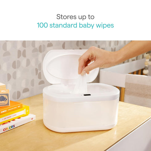 Munchkin Motion-Sensor Baby Wipe Warmer with Nightlight - White