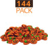 144 Pcs Halloween Pumpkin Erasers for Kids, Mini Jack-O’-Lantern Party Favors, Non-Candy Treats