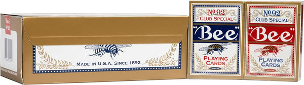 Bee Gold Standard Premium Poker Playing Cards, 12 Pack, Standard Index Casino Quality Decks